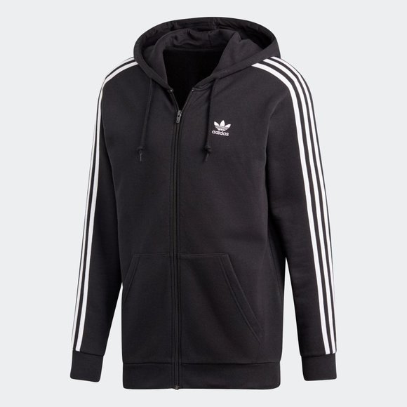 adidas men's originals trefoil zip hoodie